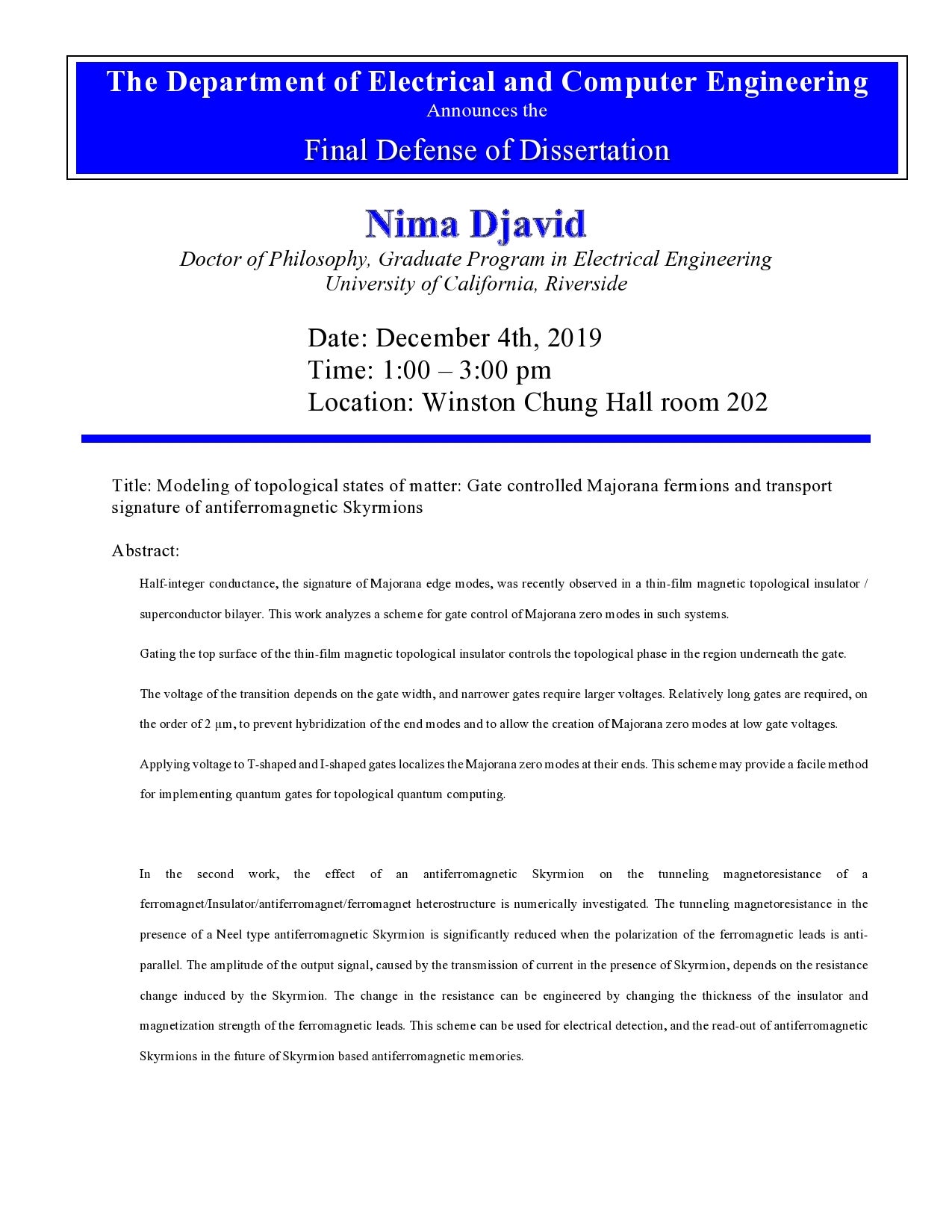Phd thesis electronic engineering